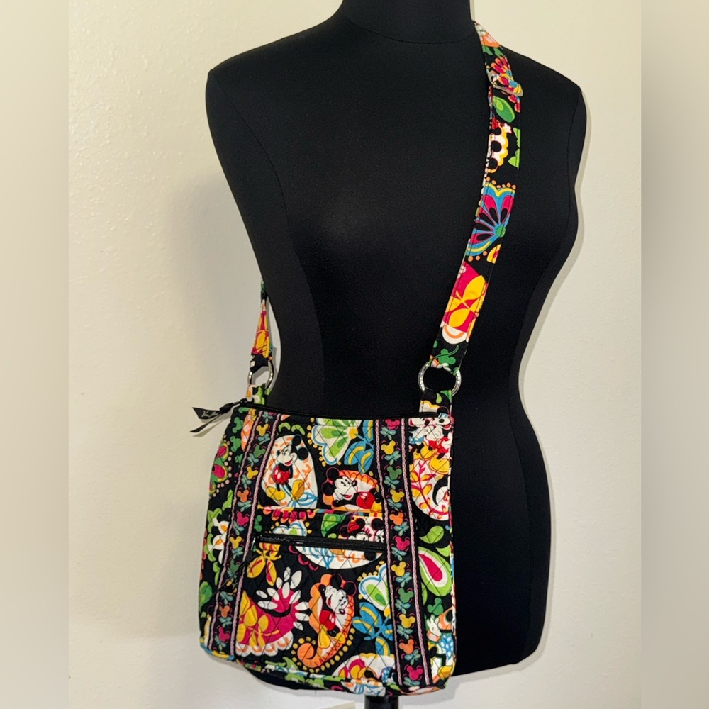 Vera Bradley collaborated Colorful Floral Crossbody Bag Disney Mickey Mouse